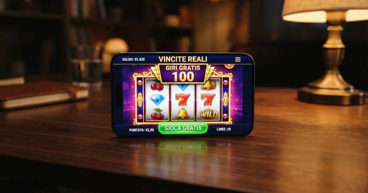 Schermata di una slot machine online con il pannello dei free spin attivo, contatore a 100 giri e pulsante «gioca gratis» in evidenza