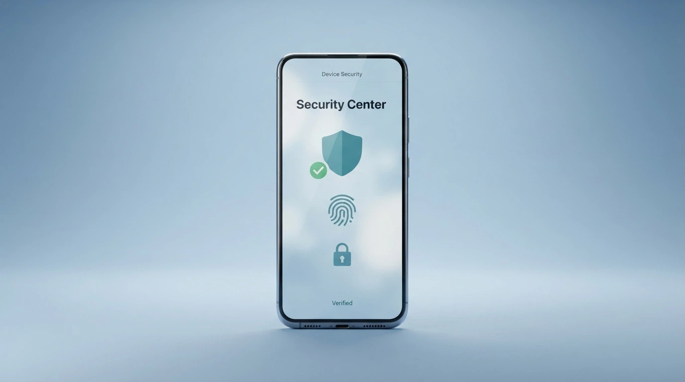 schermata delle impostazioni di sicurezza di un'app casinò con indicatori di crittografia e licenza