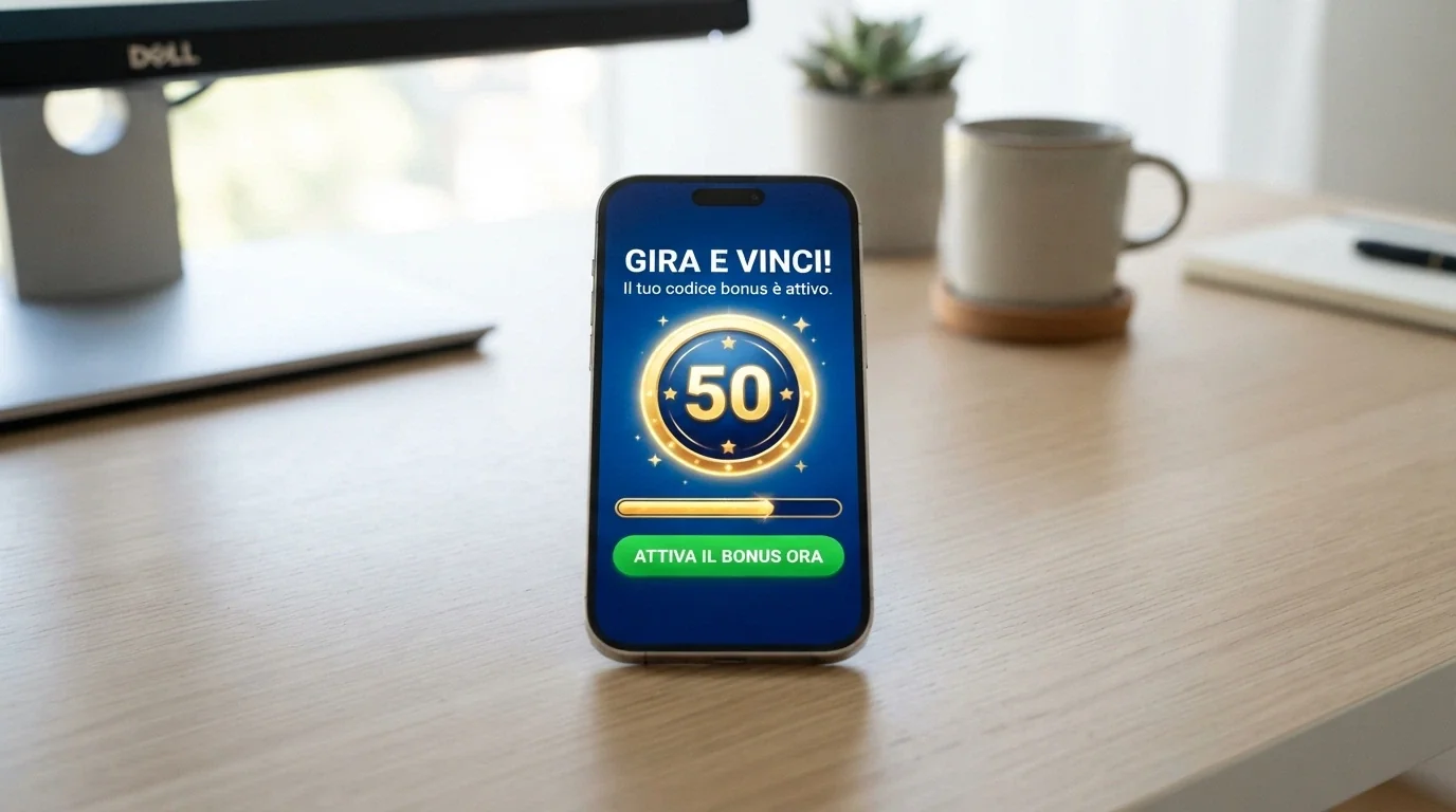Schermata di attivazione bonus con contatore giri gratis e wagering residuo