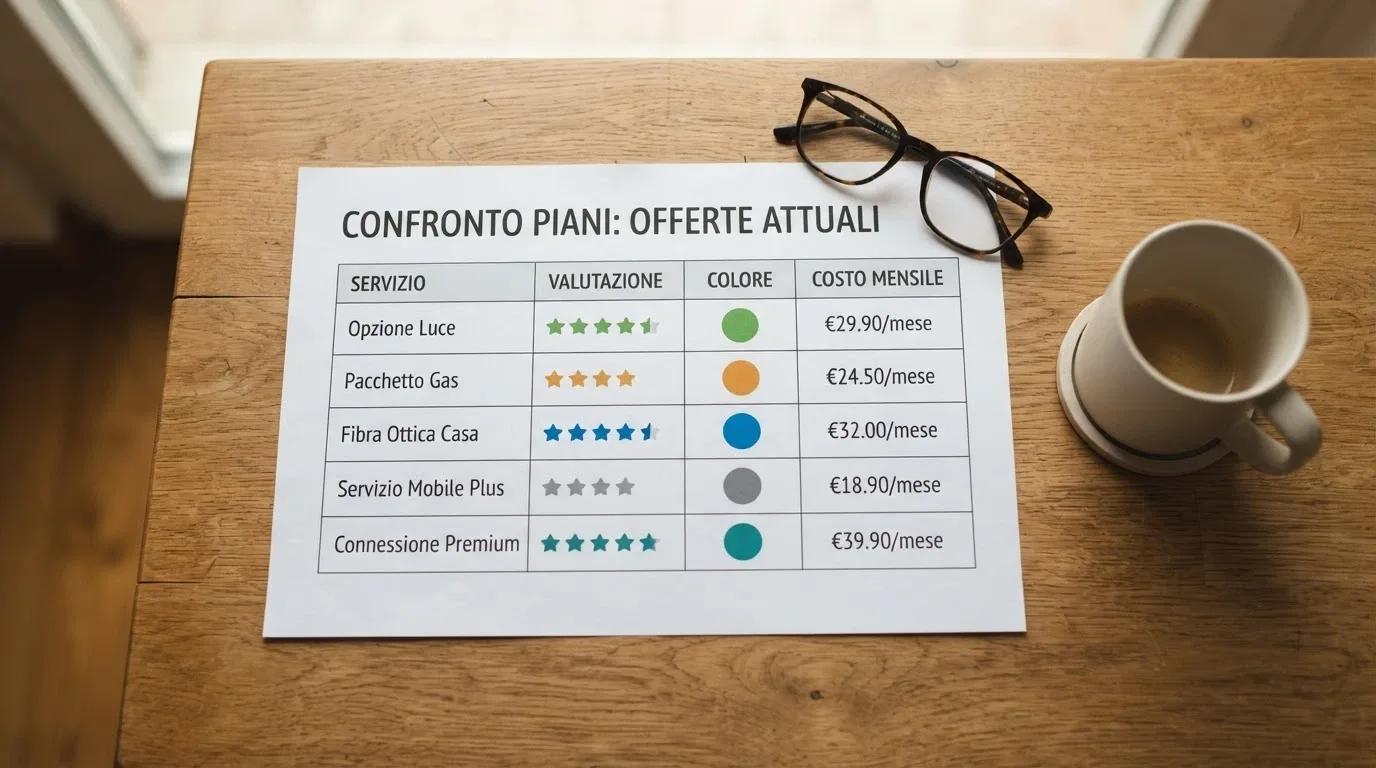 Tabella comparativa con loghi e valutazioni degli operatori non AAMS recensiti