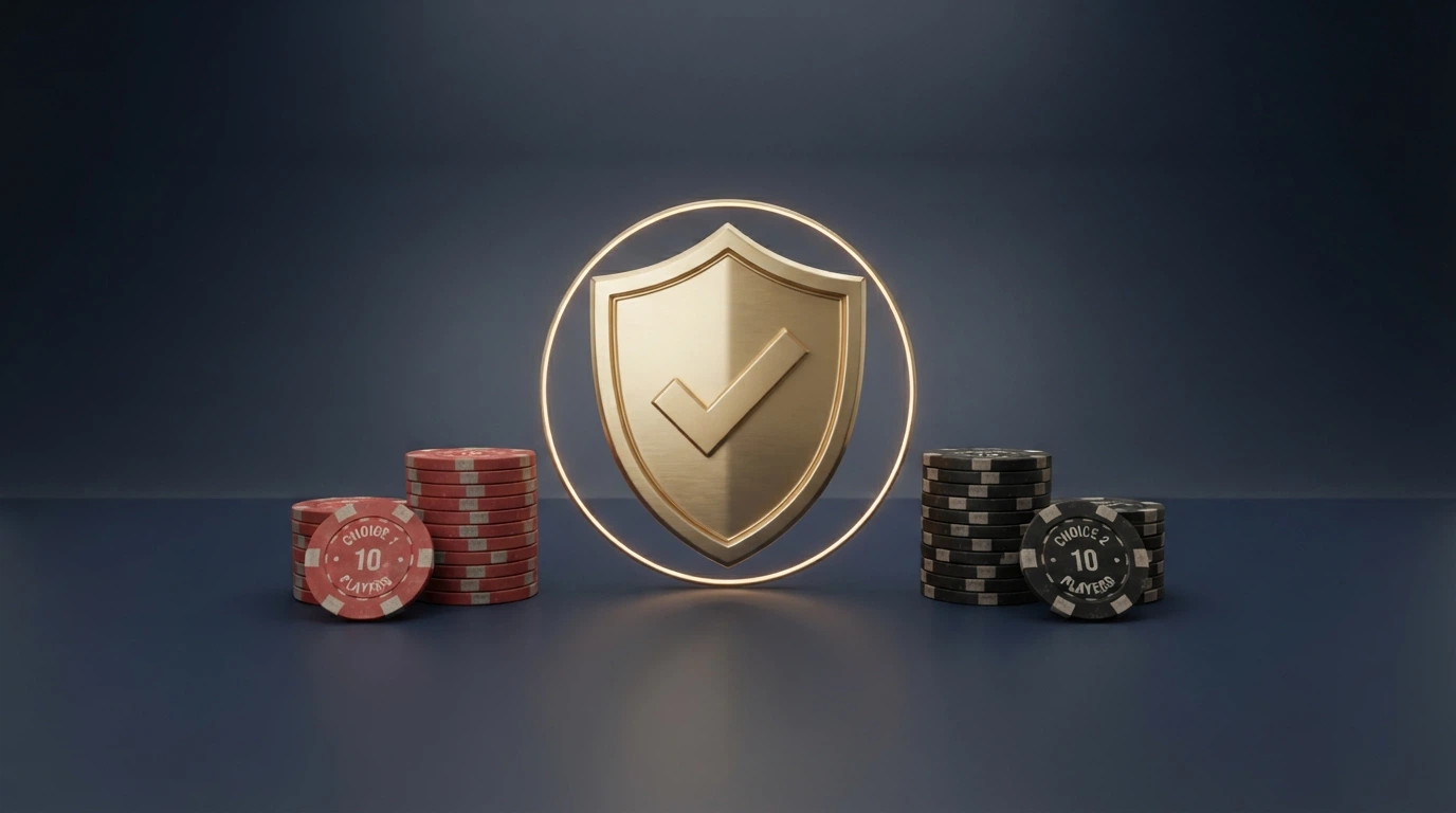 Griglia comparativa su schermo con i loghi dei casinò dal vivo italiani affiancati da bonus e numero di giochi live