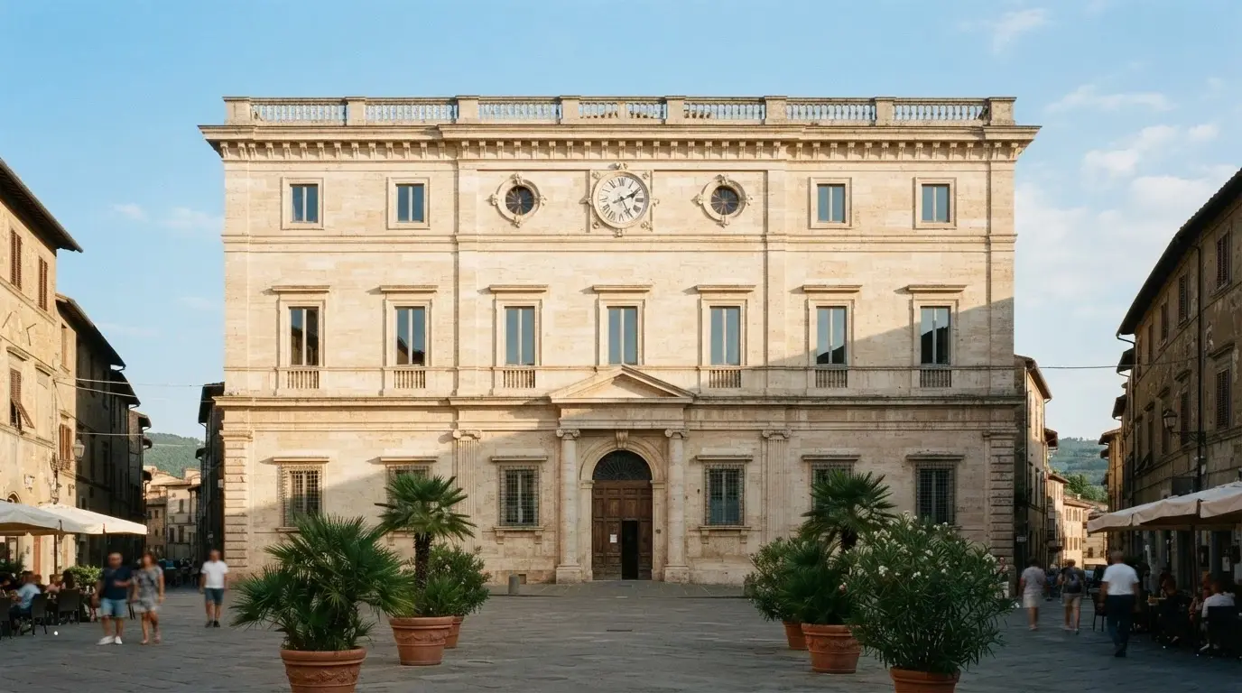 La facciata del Palazzo Comunale di Sanremo, sede del Comune che è azionista unico del Casinò di Sanremo S.p.A. dal 1927.