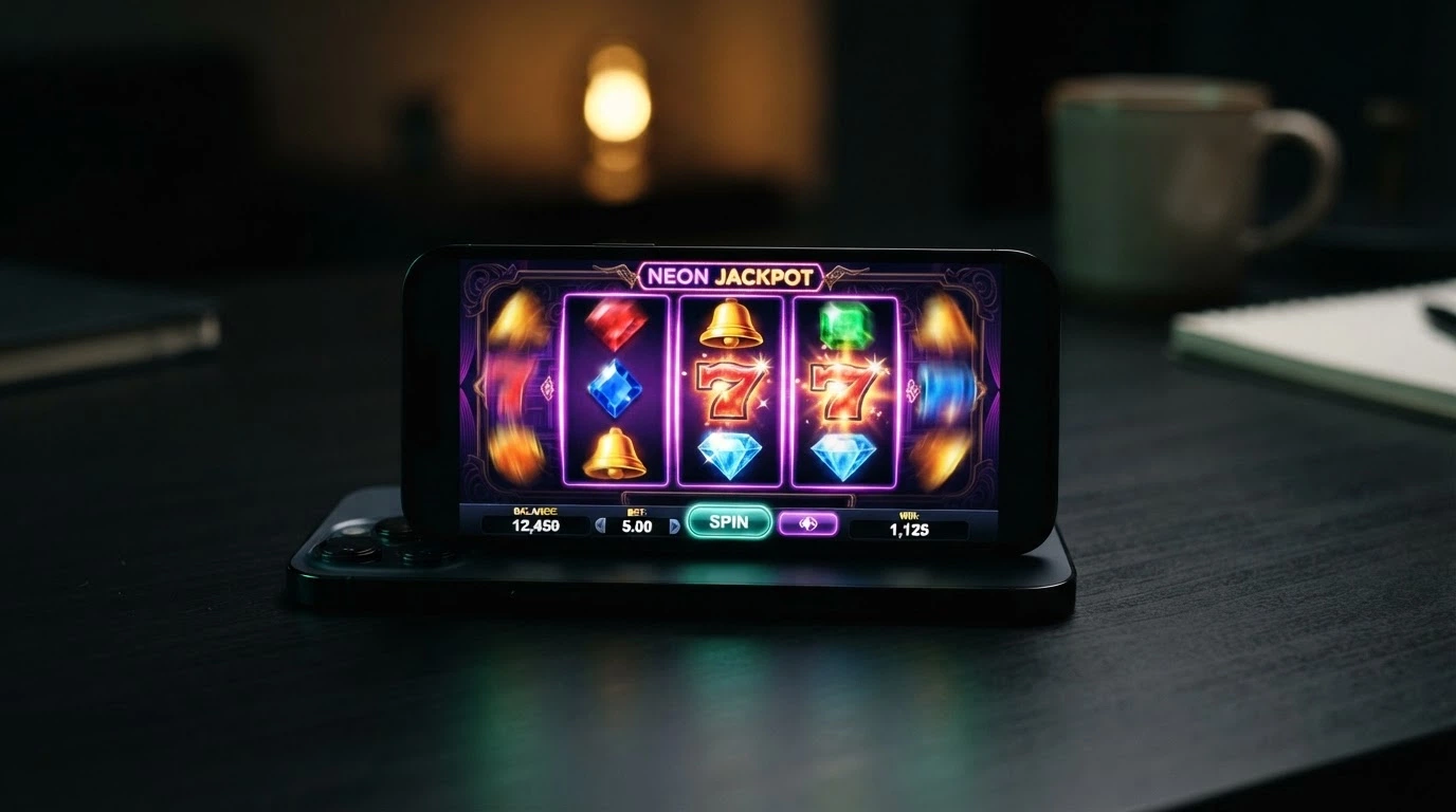 Rulli di una slot Pragmatic Play in esecuzione su iPhone in orizzontale