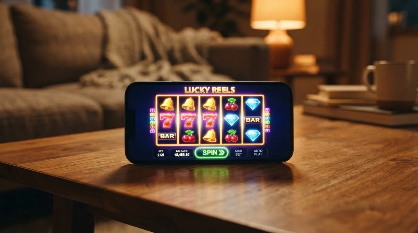 Smartphone in orientamento orizzontale con una slot BTG attiva e interfaccia touch ottimizzata