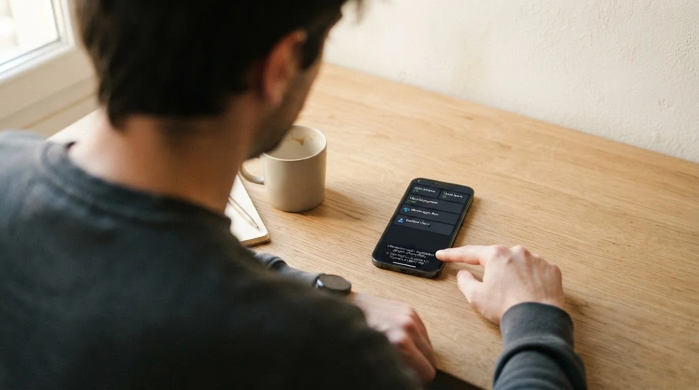 Dettaglio del logo ADM e del numero di concessione nel footer di un'app casinò